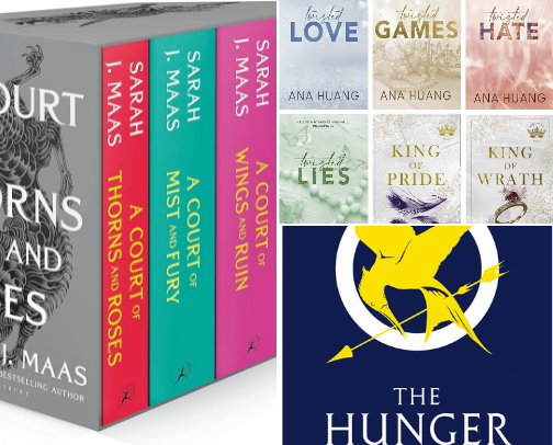 My top book recs cover photo collage