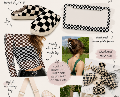 My Current Checkered Obsession 🖤🤍 cover photo collage