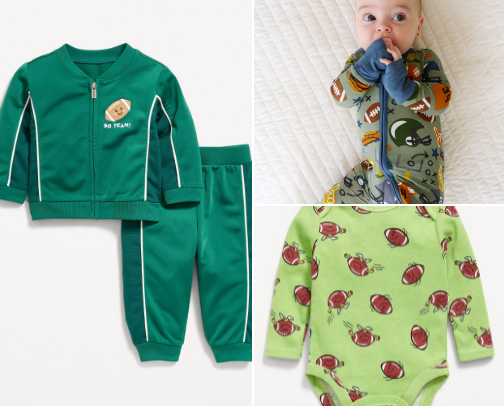 Baby Boy (0-12M) Sports Themed Outfits cover photo collage