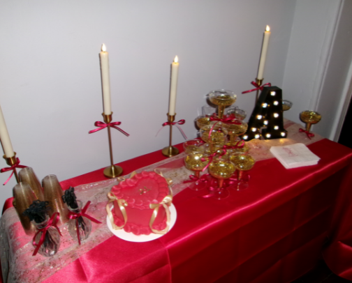 21st Birthday Red, Black, Gold Theme cover photo collage