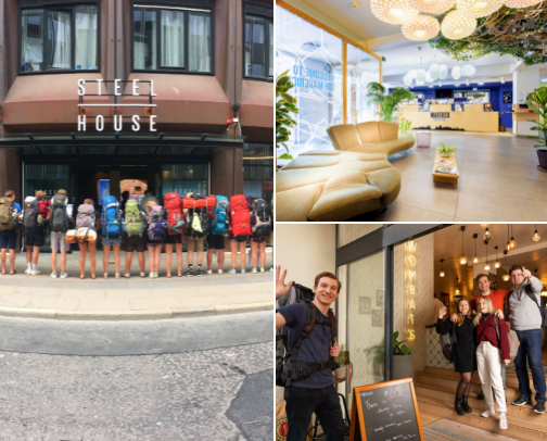 The best European hostels! cover photo collage