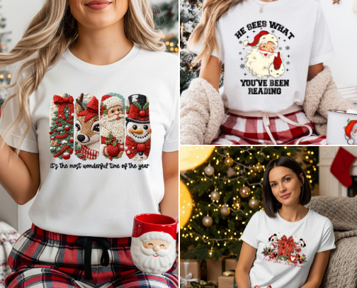 Christmas Tees cover photo collage