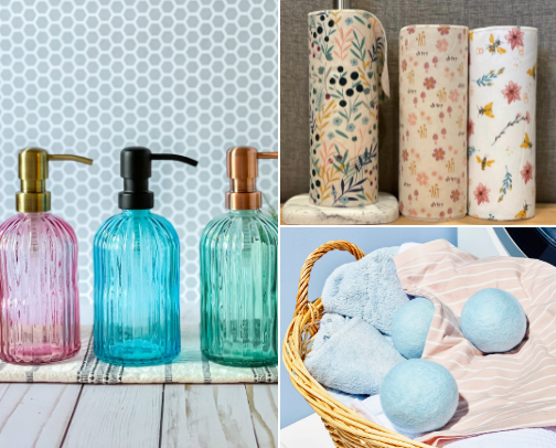 Low-Tox Home: tips and product swaps for a sustainability healthy home cover photo collage