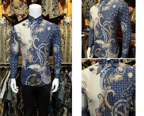 Modern Men's Batik Shirt, Long Sleeve, Casual, Fashionable, Trendy Today cover photo collage