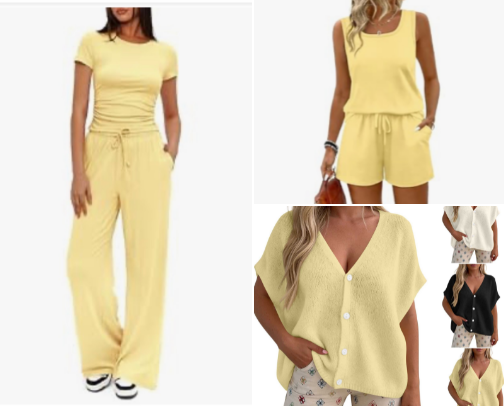 Butter Yellow Outfits cover photo collage