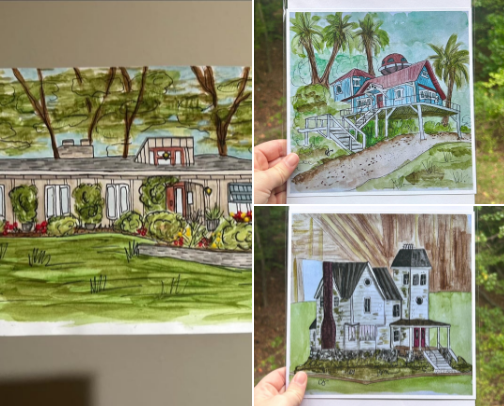 home is where the art is ❤️🎨 cover photo collage