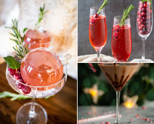 fun & festive cocktails for your holiday party🍸 cover photo collage