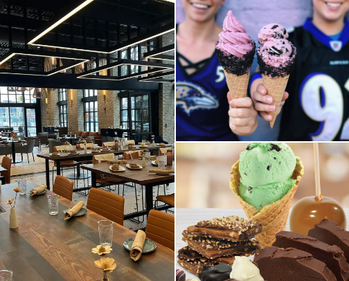bmoreee food, desserts, and snacks cover photo collage