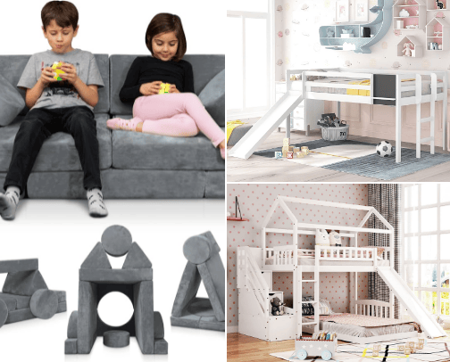 Kids Room & Playroom Must-Haves 🧸 | Beds, Toy Storage, Nugget Dupes cover photo collage