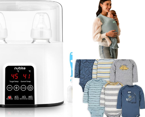 New born must have for first time moms cover photo collage