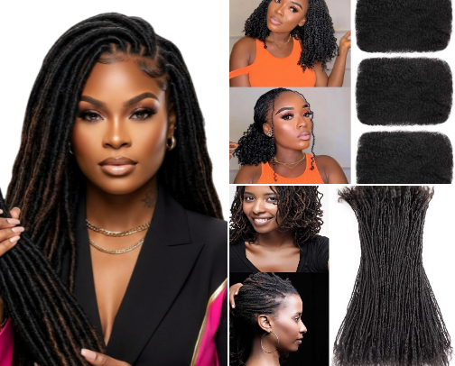 Best Human Hair Loc Extensions & Loc Maintenance Products cover photo collage