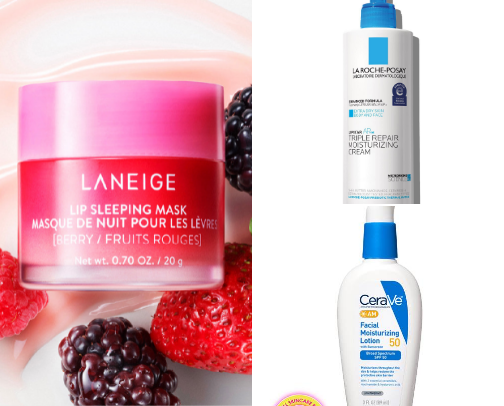 My favorite skincare recs cover photo collage