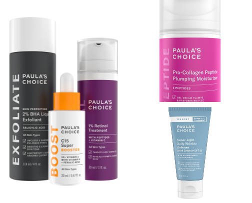 My favorite skin care products cover photo collage