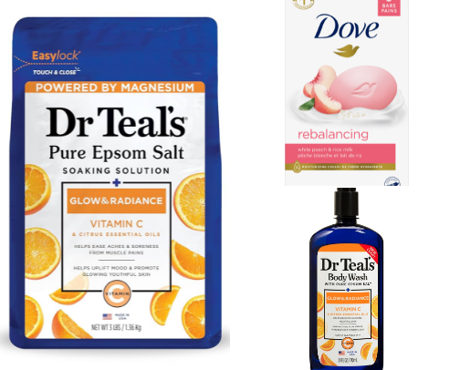 Relaxing Hydrating Bath Products cover photo collage