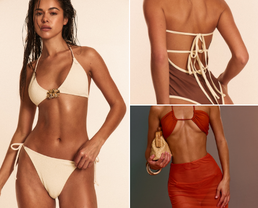 Beach Dresses & Swimsuits Trend 2025 cover photo collage