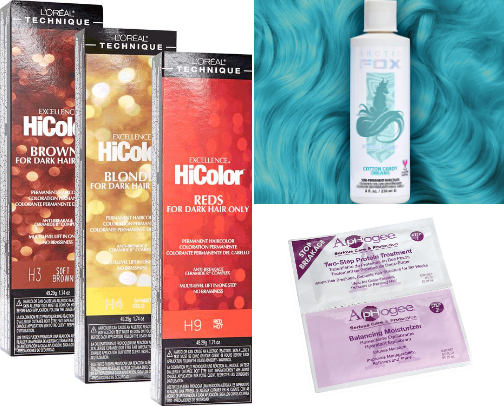 hair dye/after care cover photo collage
