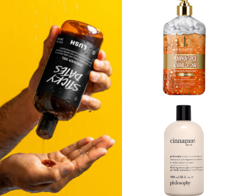 My fall shower routine cover photo collage