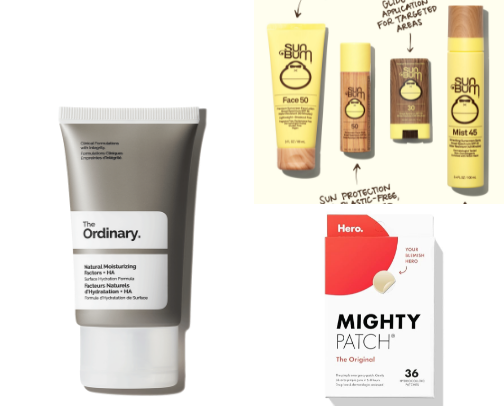 My favorite skincare products cover photo collage