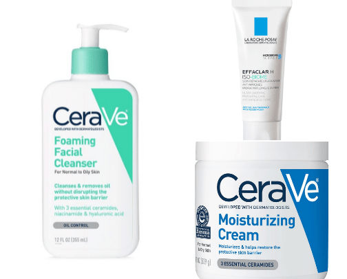 Skin care cover photo collage