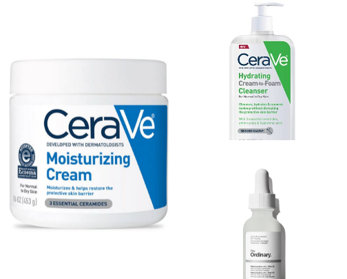 Skin care cover photo collage
