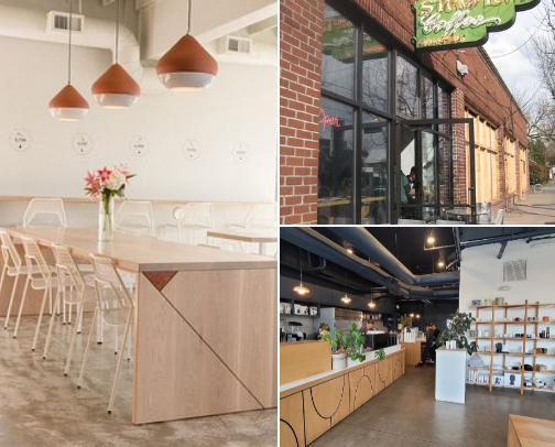 Portland Coffee Shops cover photo collage