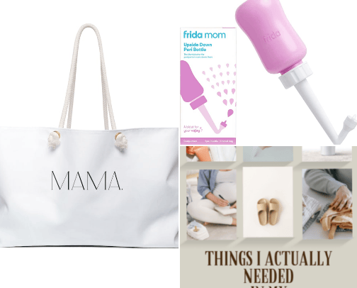 Hospital Bag Essentials cover photo collage