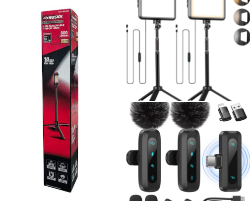 Filming Equipment and Decor cover photo collage