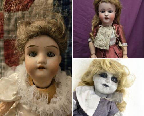 Vintage dolls cover photo collage
