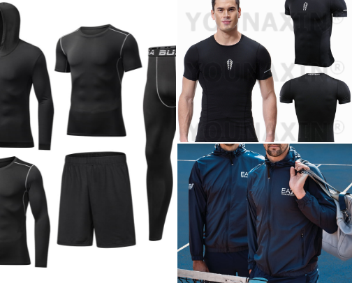 Men with the baddest game on gym wears cover photo collage