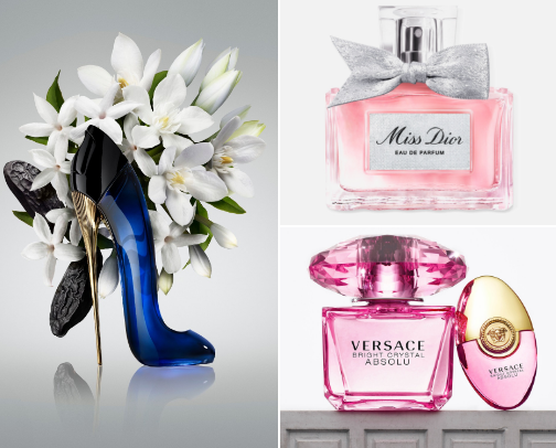 My perfume picks✨️💐🌺 cover photo collage