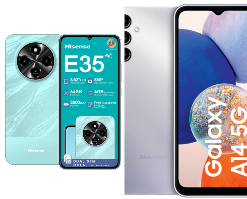 Phones, laptops, tech cover photo collage