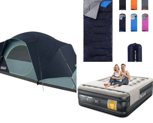The Family Camping Checklist: Your Guide to Stress-Free Trips! cover photo collage