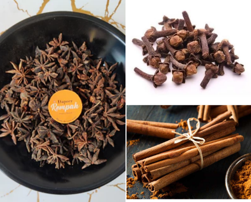 Aromatic Treasures: The Spices of Indonesia cover photo collage