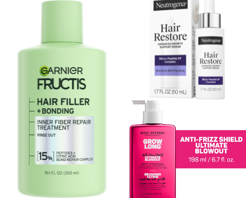 Show stopping hair care products cover photo collage