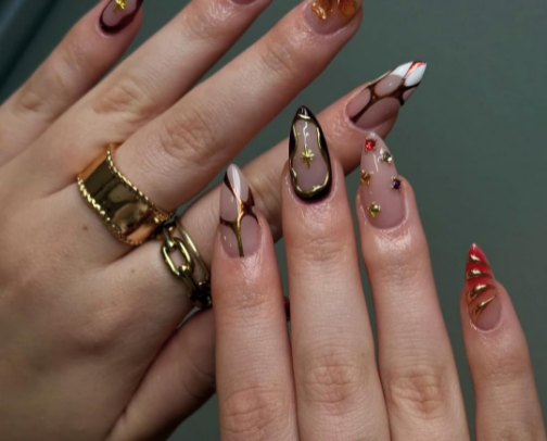 Beauty on the Go: Salon-Worthy Press-On Nails cover photo collage