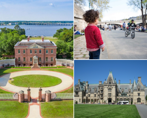 Attractions in NC cover photo collage