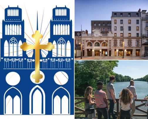 Orleans, France: My Walks, Views, Art, and Places to Stay cover photo collage