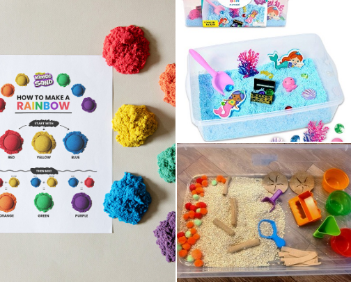 Low-Mess Sensory Play for Kids (Autism, ADHD, Toddlers) cover photo collage