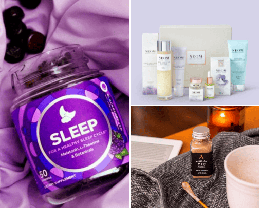 relaxing and sleep help cover photo collage