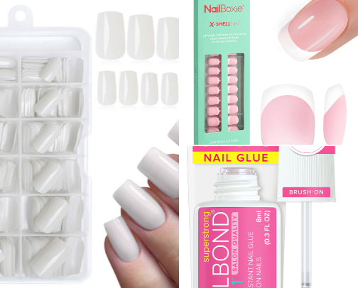 nail tools + products cover photo collage