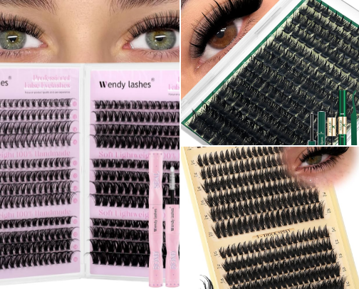 Lashes cover photo collage