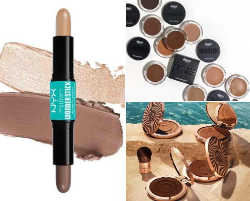 bronzer and contour cover photo collage