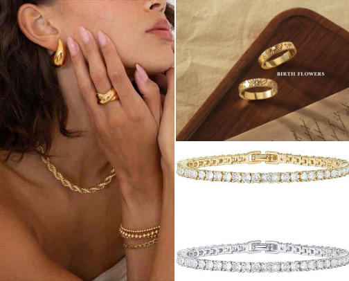 Affordable Glam: Everyday Jewelry That Shines cover photo collage