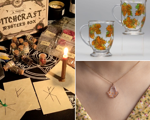 Spooky and chic 🕸️ 🎃 cover photo collage