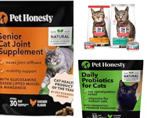 Older animals supplements and food that I’ve found very helpful cover photo collage
