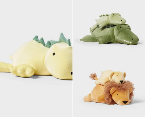 you NEED these weighted stuffed animals cover photo collage