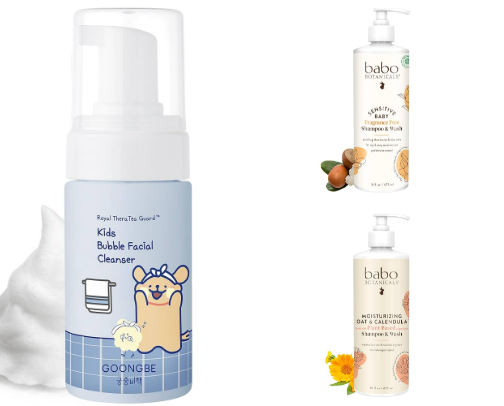 Kids skincare cover photo collage