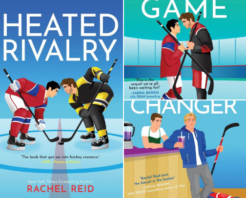 MM Hockey Romance Paperback Books cover photo collage