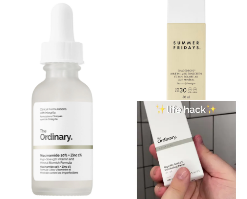 Skin care recommendations cover photo collage