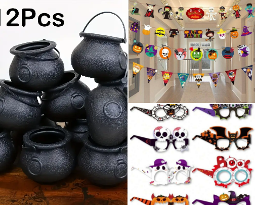 Cheap Halloween Decorations / Props Part 1 cover photo collage